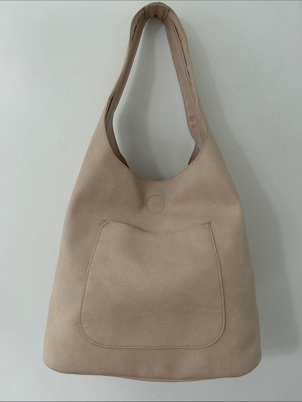 Unbranded Boho Shoulder Bag Minimalist Neutral Vegan Leather? Large Travel Tote